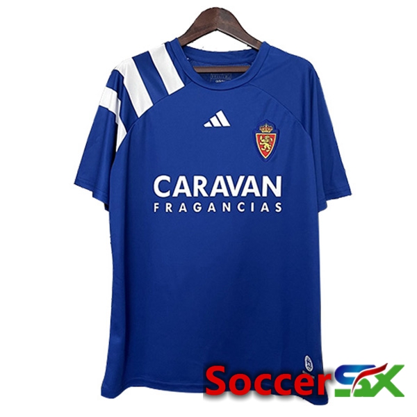 Real Zaragoza Retro Home Soccer Jersey 1992/1993