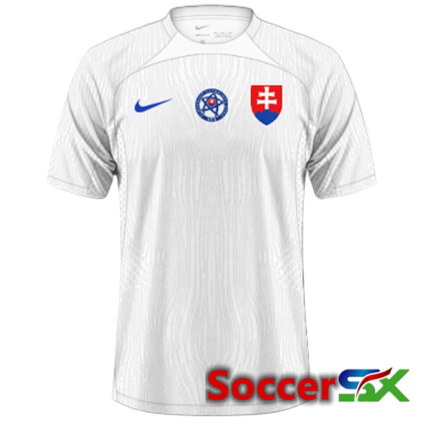 Slovakia Away Soccer Jersey 2024/2025