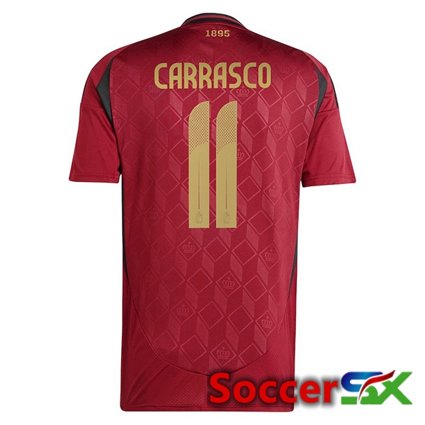 Belgium (CARRASCO 11) Home Soccer Jersey 2024/2025