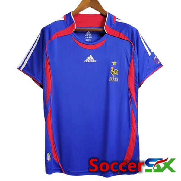 France Retro Home Soccer Jersey 2006