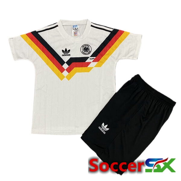 Germany Retro Kids Home Soccer Jersey 1990