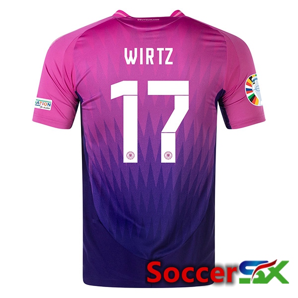 Germany (WIRTZ 17) Away Soccer Jersey UEFA Euro 2024