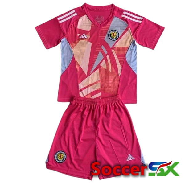 Scotland Kids Goalkeeper Soccer Jersey Pink 2024/2025