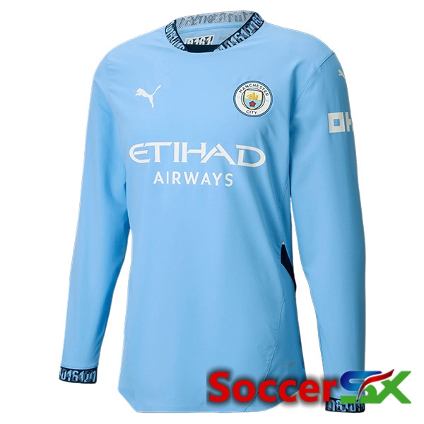 Manchester City Home New Soccer Jersey Long sleeve 2024/2025