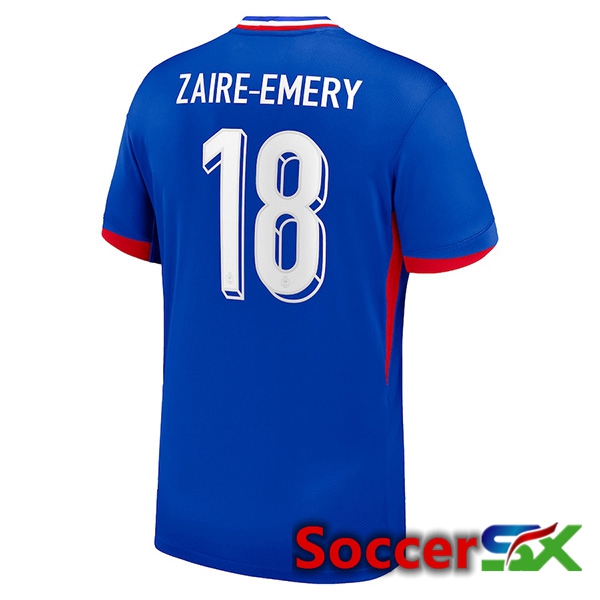 France (ZAIRE-EMERY 18) Home Soccer Jersey UEFA Euro 2024