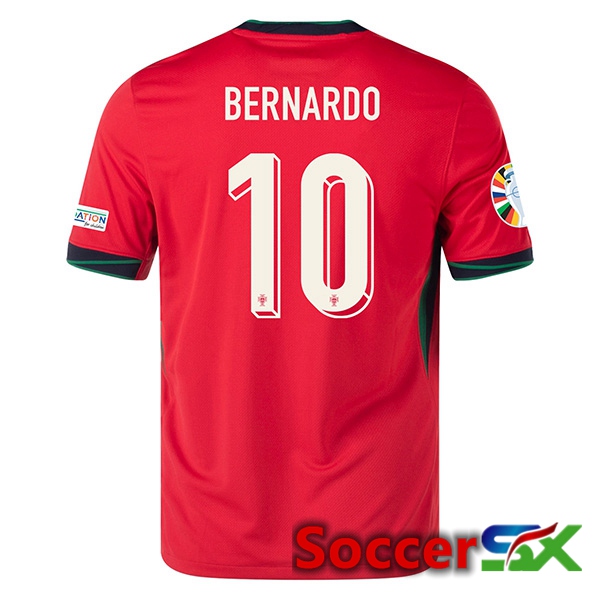 Portugal (BERNARDO 10) Home Soccer Jersey UEFA Euro 2024