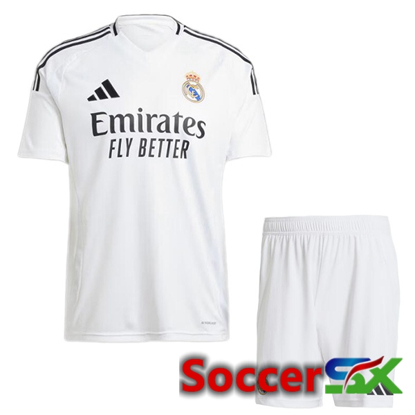 Real Madrid Kids Home Soccer Jersey White 2024/2025