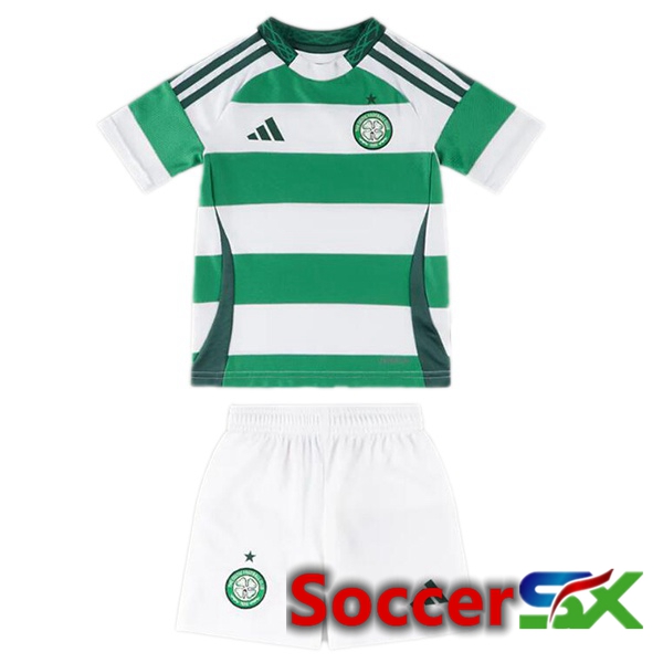 Celtic FC Kids Home Soccer Jersey Green White 2024/2025