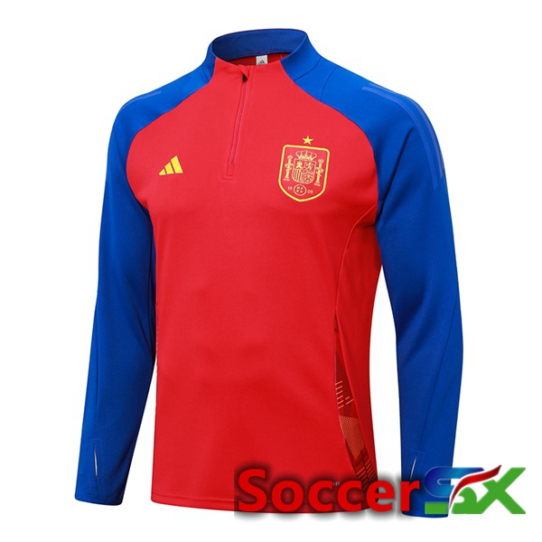 Spain Training Sweatshirt Red Blue 2024/2025