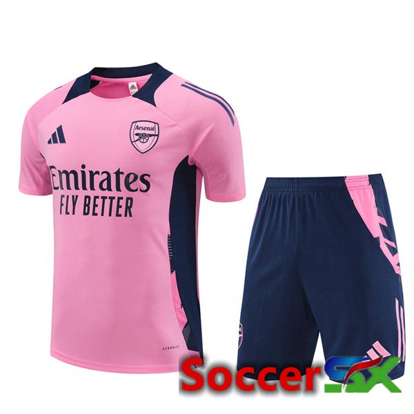 Arsenal kit Training T Shirt + Shorts Pink 2024/2025