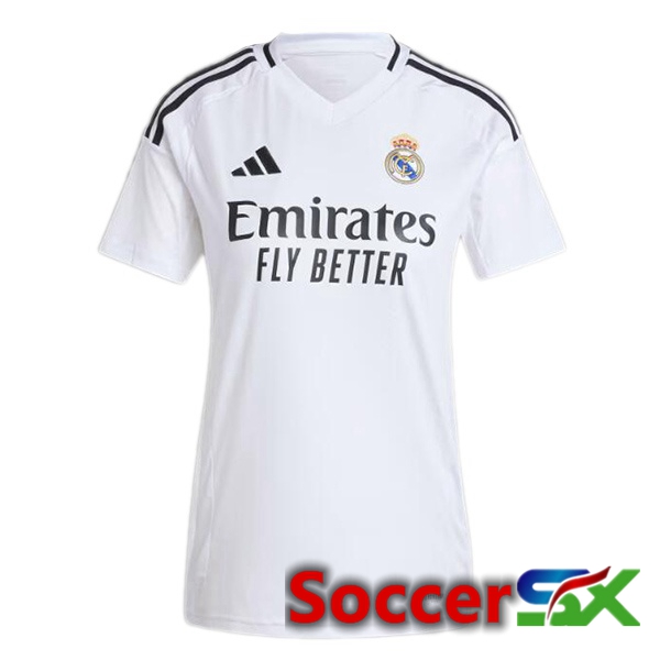 Real Madrid Women Home Soccer Jersey White 2024/2025