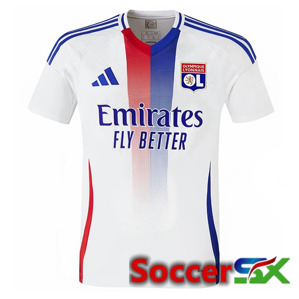 lyon OL Home Soccer Jersey White 2024/2025