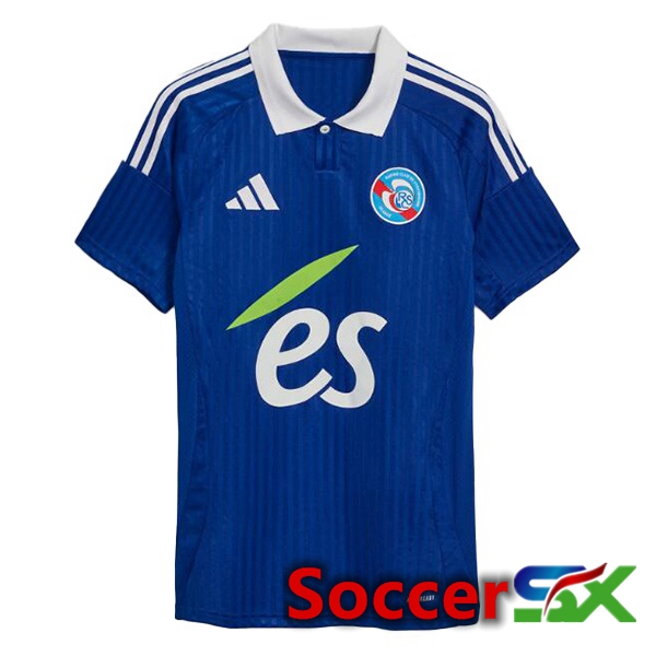 RC Strasbourg Alsace Home Soccer Jersey Blue 2024/2025