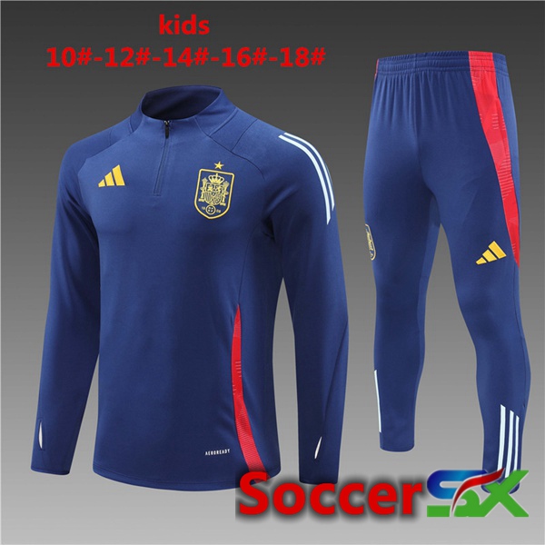 Spain Kids kit Training Tracksuit Blue 2024/2025