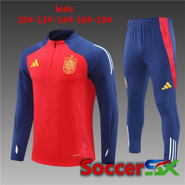 Spain Kids kit Training Tracksuit Red 2024/2025