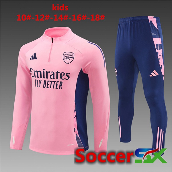 Arsenal Kids kit Training Tracksuit Pink 2024/2025