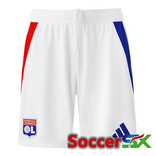 lyon OL Home Soccer Shorts White 2024/2025