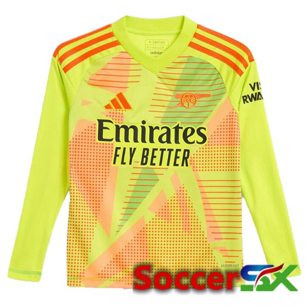 Arsenal Goalkeeper Soccer Jersey Long sleeve Green 2024/2025