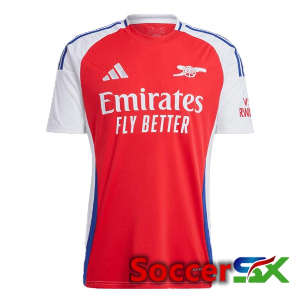 Arsenal Home Soccer Jersey Red White 2024/2025