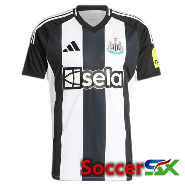 Newcastle United Home Soccer Jersey White Black 2024/2025