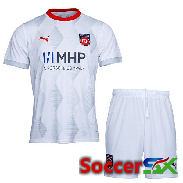 FC Heidenheim Kids Third Soccer Jersey White 2024/2025