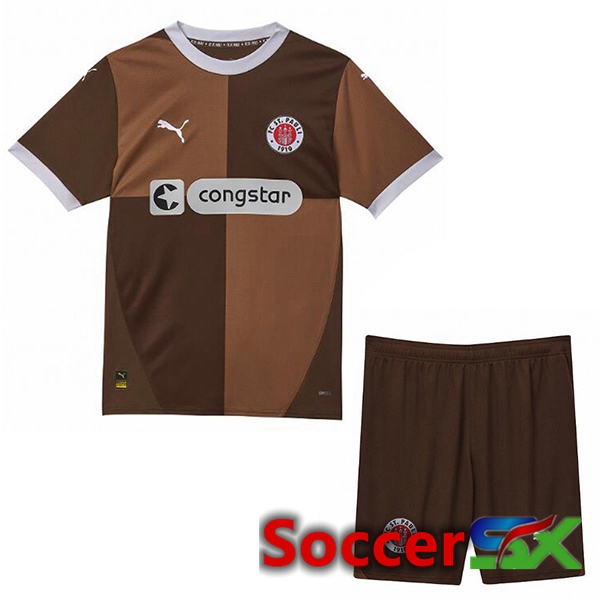 FC St. Pauli Kids Home Soccer Jersey Yellow 2024/2025