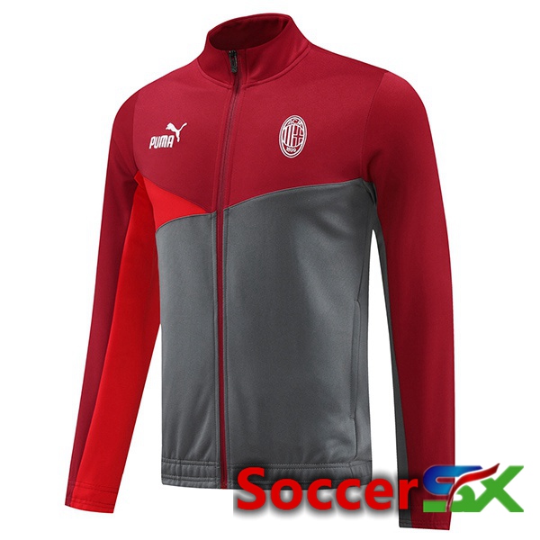 AC Milan Training Jacket Red Grey 2024/2025