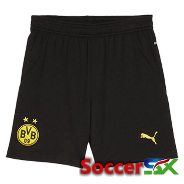 Dortmund BVB Home Soccer Shorts Black 2024/2025