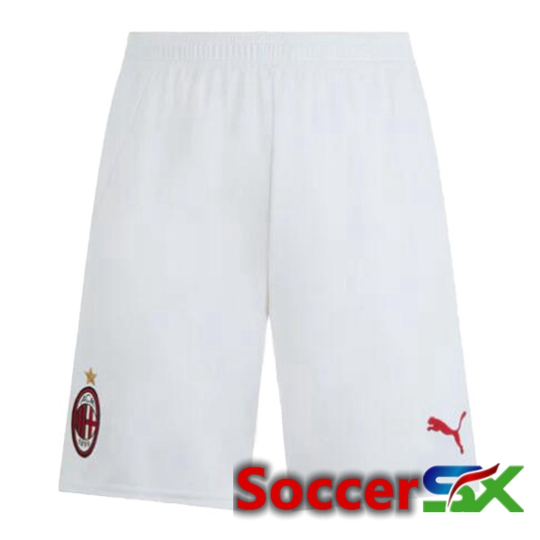 AC Milan Home Soccer Shorts White 2024/2025