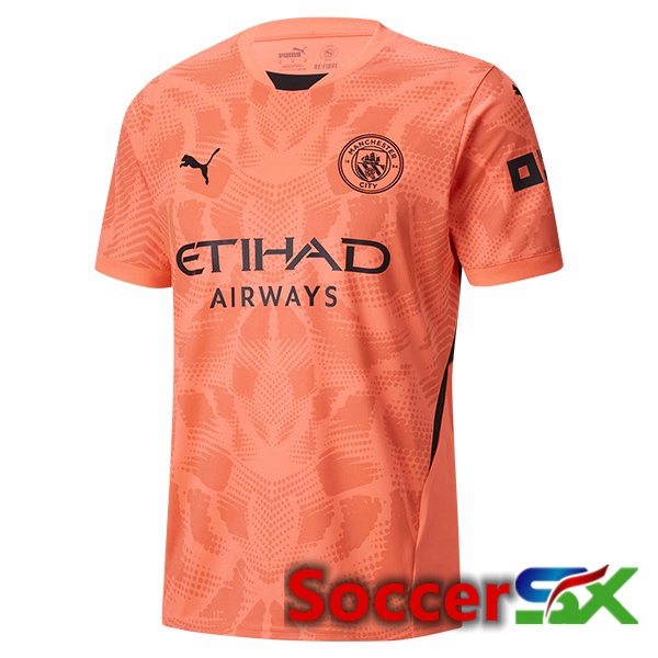 Manchester City Goalkeeper Soccer Jersey Pink 2024/2025