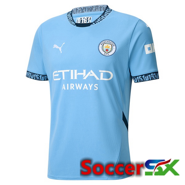 Manchester City Home Soccer Jersey Blue 2024/2025