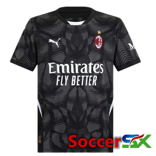 AC Milan Goalkeeper Soccer Jersey Black 2024/2025