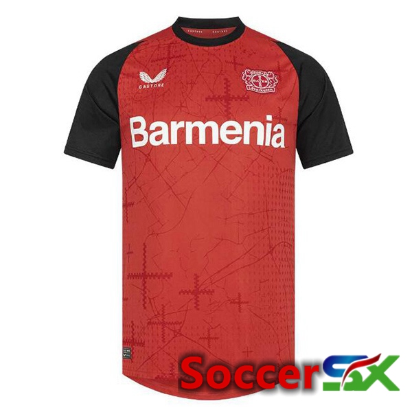 Bayer 04 Leverkusen Home Soccer Jersey Black Red 2024/2025