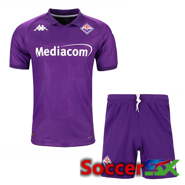 ACF Fiorentina Kids Home New Soccer Jersey 2024/2025