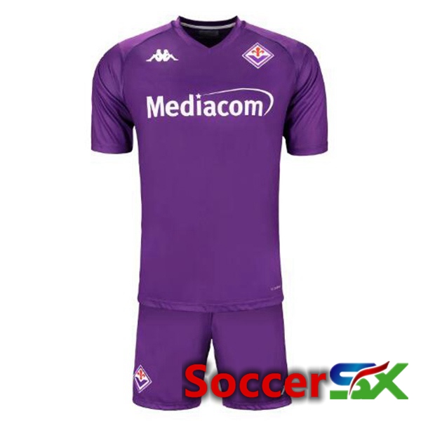 ACF Fiorentina Kids Home Soccer Jersey Purple 2024/2025