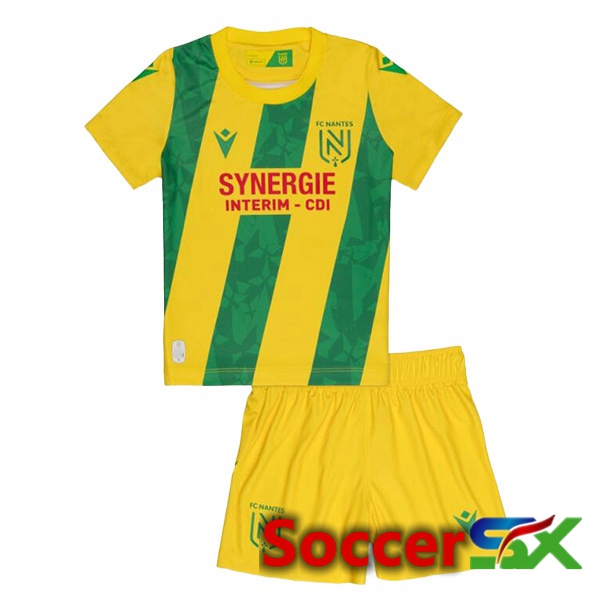 FC Nantes Kids Home Soccer Jersey Yellow 2024/2025