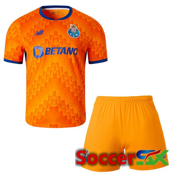 FC Porto Kids Away Soccer Jersey Orange 2024/2025