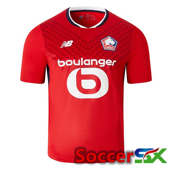 Lille OSC Home Soccer Jersey Red 2024/2025