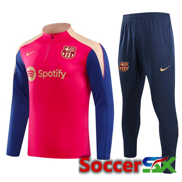 FC Barcelona kit Training Tracksuit Pink Blue 2024/2025