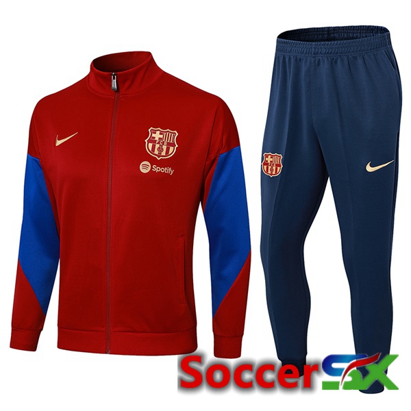FC Barcelona Training Jacket Suit Red 2024/2025