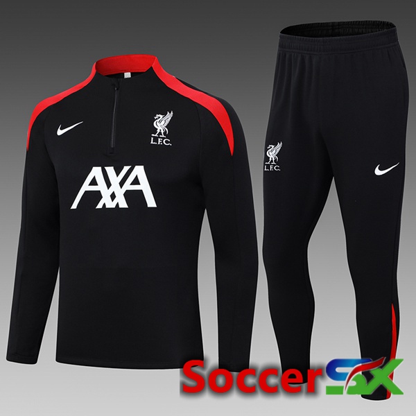 FC Liverpool Kids kit Training Tracksuit Black 2024/2025