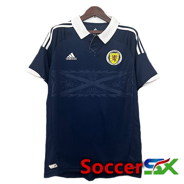 Scotland Retro Home Soccer Jersey Blue Royal 2012-2014