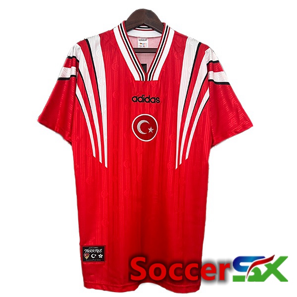 Türkiye Retro Home Soccer Jersey Red 1996