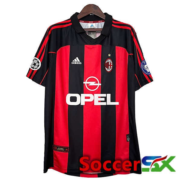 AC Milan Retro Home Soccer Jersey 2000/2001