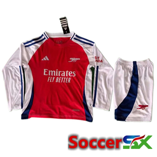 Arsenal Kids Home Soccer Jersey Long sleeve 2024/2025