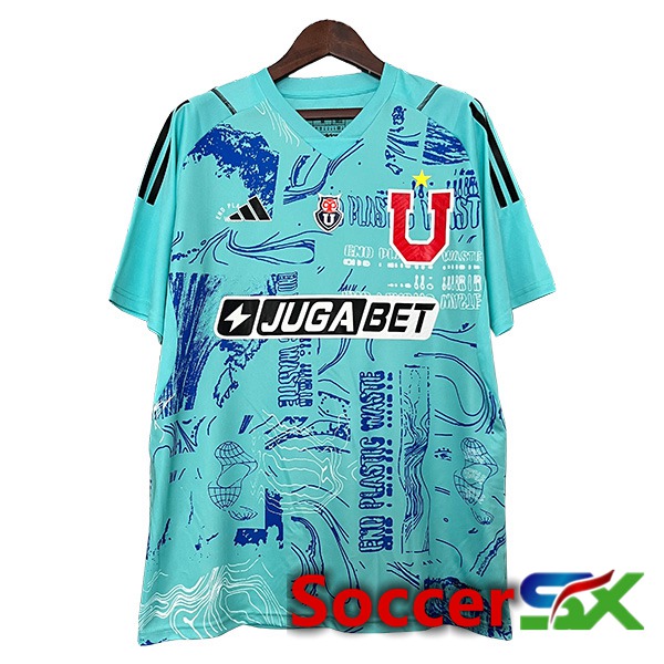 Universidad De Chile Goalkeeper Soccer Jersey Light Blue 2024/2025