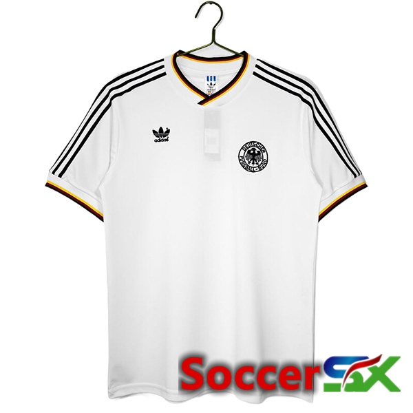 Germany Retro Home Soccer Jersey 1986