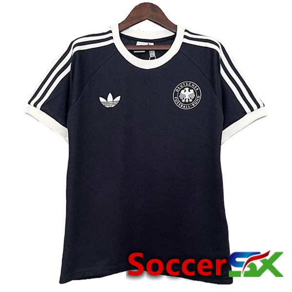 Germany Retro Soccer Jersey Special Edition Black