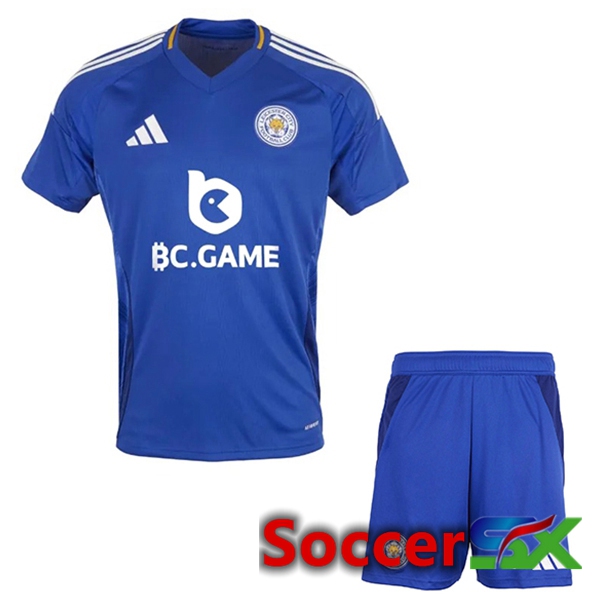 Leicester City Kids Home New Soccer Jersey 2024/2025