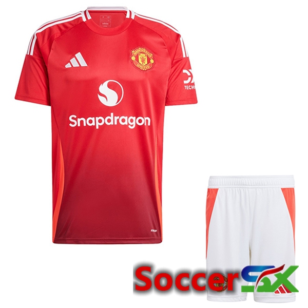 Manchester United Kids Home New Soccer Jersey 2024/2025